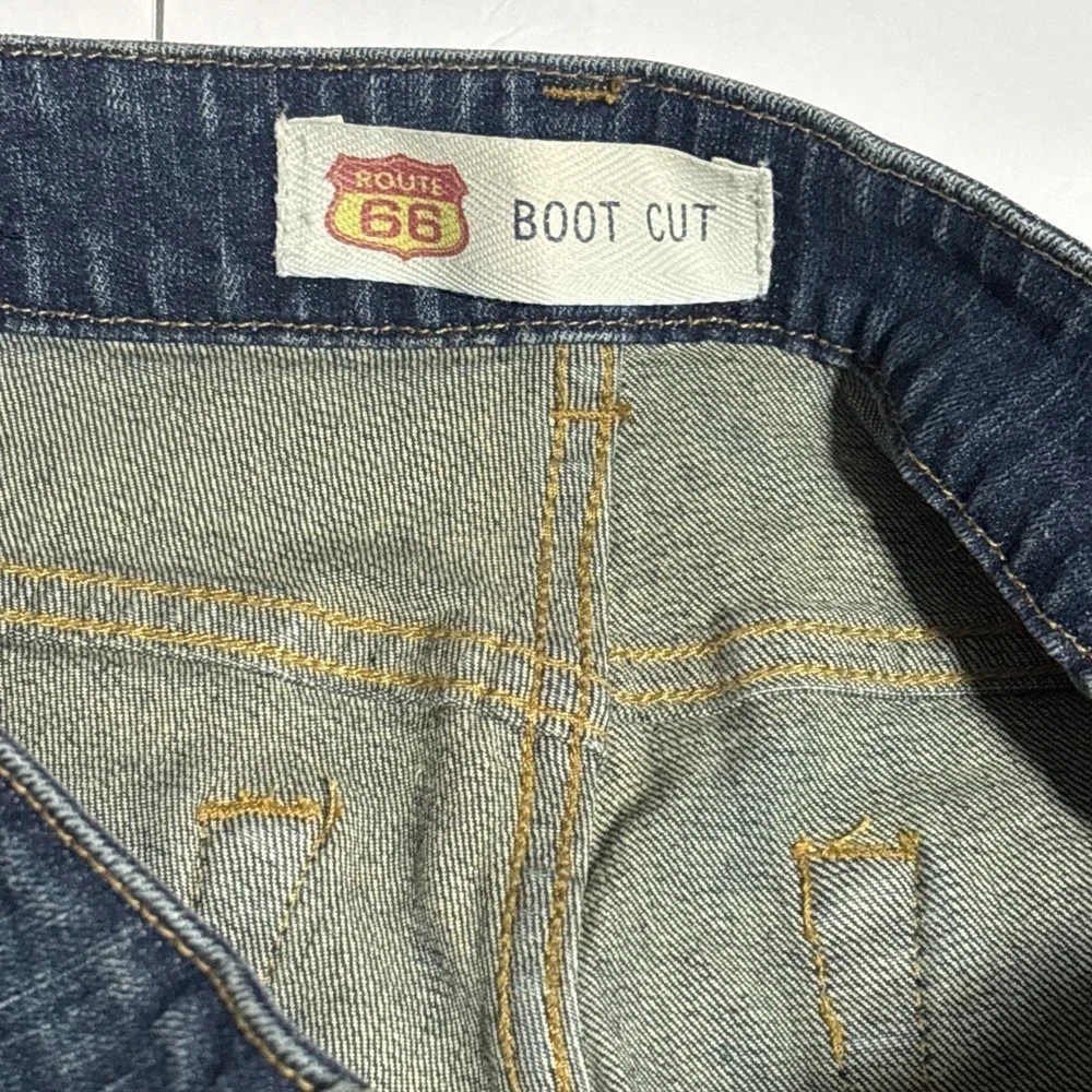 Route 66 Original Women's Size 18A Stretch Dark Blue Denim Jeans‎ Mid Rise